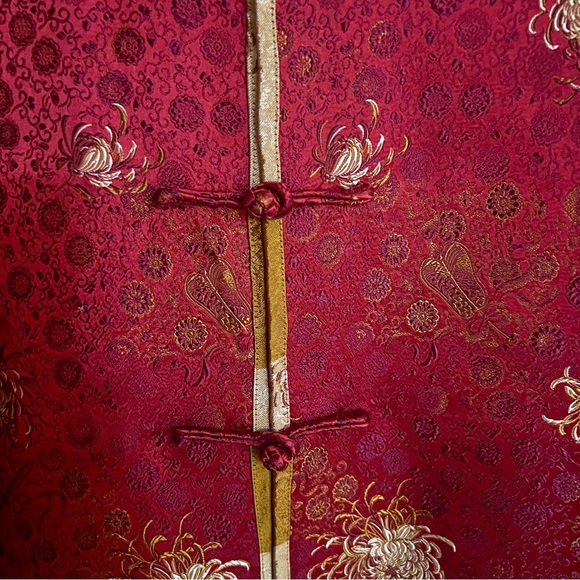 Authentic 100% Silk Reversible Japanese Kimono Top - Picture 5 of 7